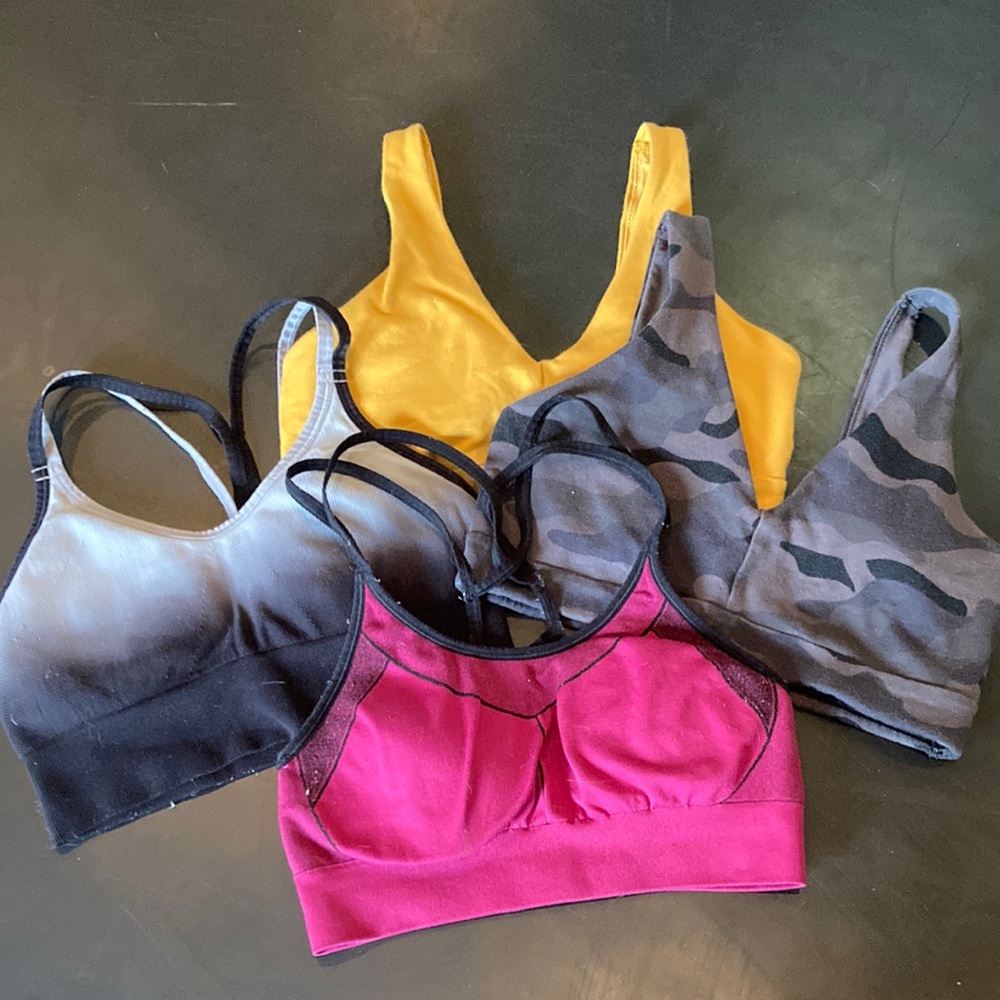 Assorted sports bras XS